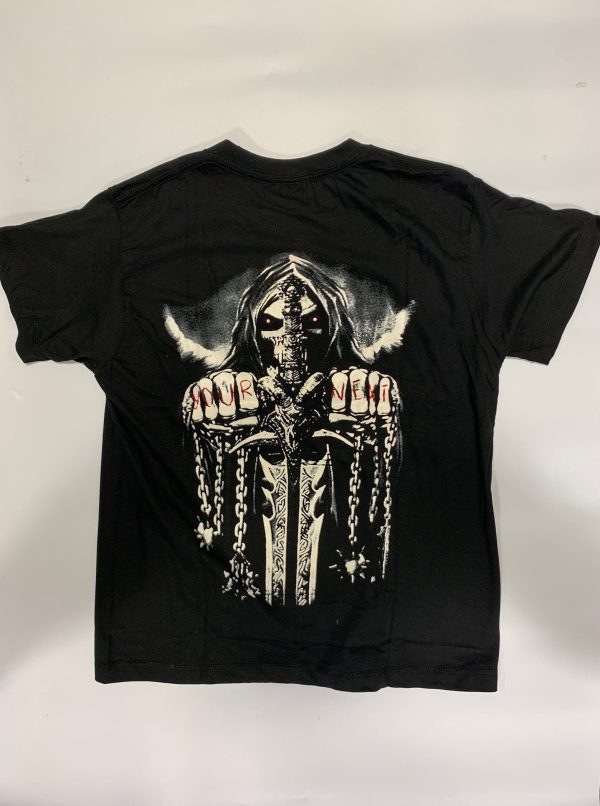 Gothic Designs Angel Grim Reaper Your Next Blood Sword Warrior In Chains Gothic T-shirt - Image 2