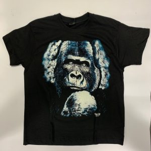 Gothic Designs Gorilla Face Portrait Gothic T-shirt