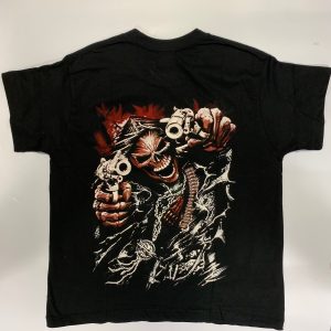 Gothic Designs Grim Reaper Dual Wield Guns Gothic T-shirt