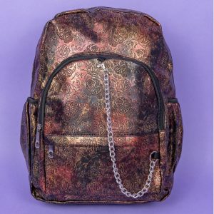 Gothic Style Rustic Skulls & Roses Backpack (Brown/Rustic/Pattern) (42cm)