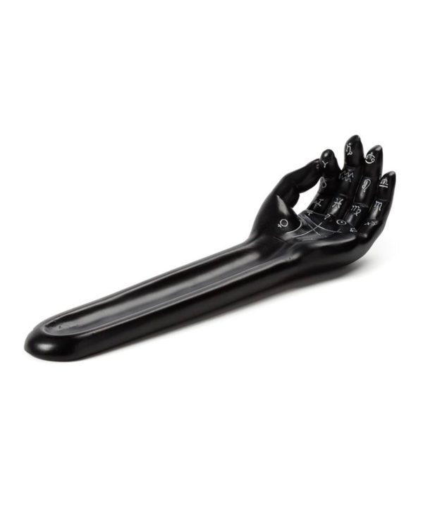 Mantric Hand/Tarot Hand Palm Ashcatcher Incense Stick Burner (Black) - Image 7