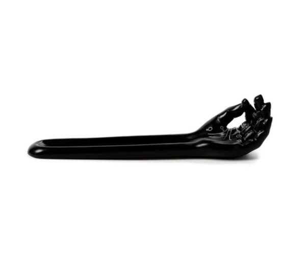Mantric Hand/Tarot Hand Palm Ashcatcher Incense Stick Burner (Black) - Image 6