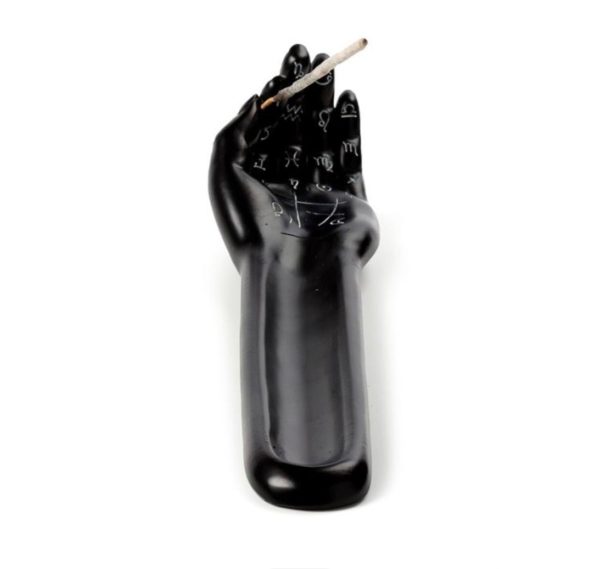 Mantric Hand/Tarot Hand Palm Ashcatcher Incense Stick Burner (Black) - Image 5