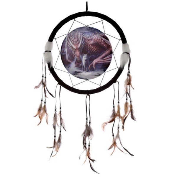 DCPB06M Lisa Parker© Dreamcatcher - Alliance Dragon & Wolf Winter Adventure (Medium) (33cm)