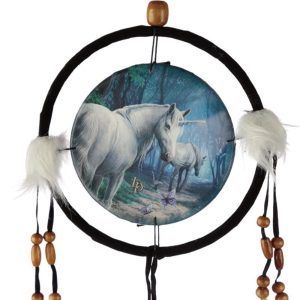 Lisa Parker© DCPB06H The Journey Home Unicorn Dreamcatcher (16cm) (Blue/White) (Small)