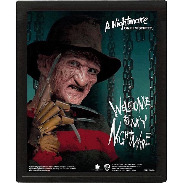 A NIGHTMARE ON ELM STREET© (CHAINS) - Framed 3D Poster (25cm x 20cm) - Image 2
