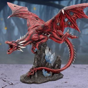 Nemesis Now©  “Fraener’s Wrath” Crystal Cave Red Dragon Figurine Ornament (52cm) (Red)