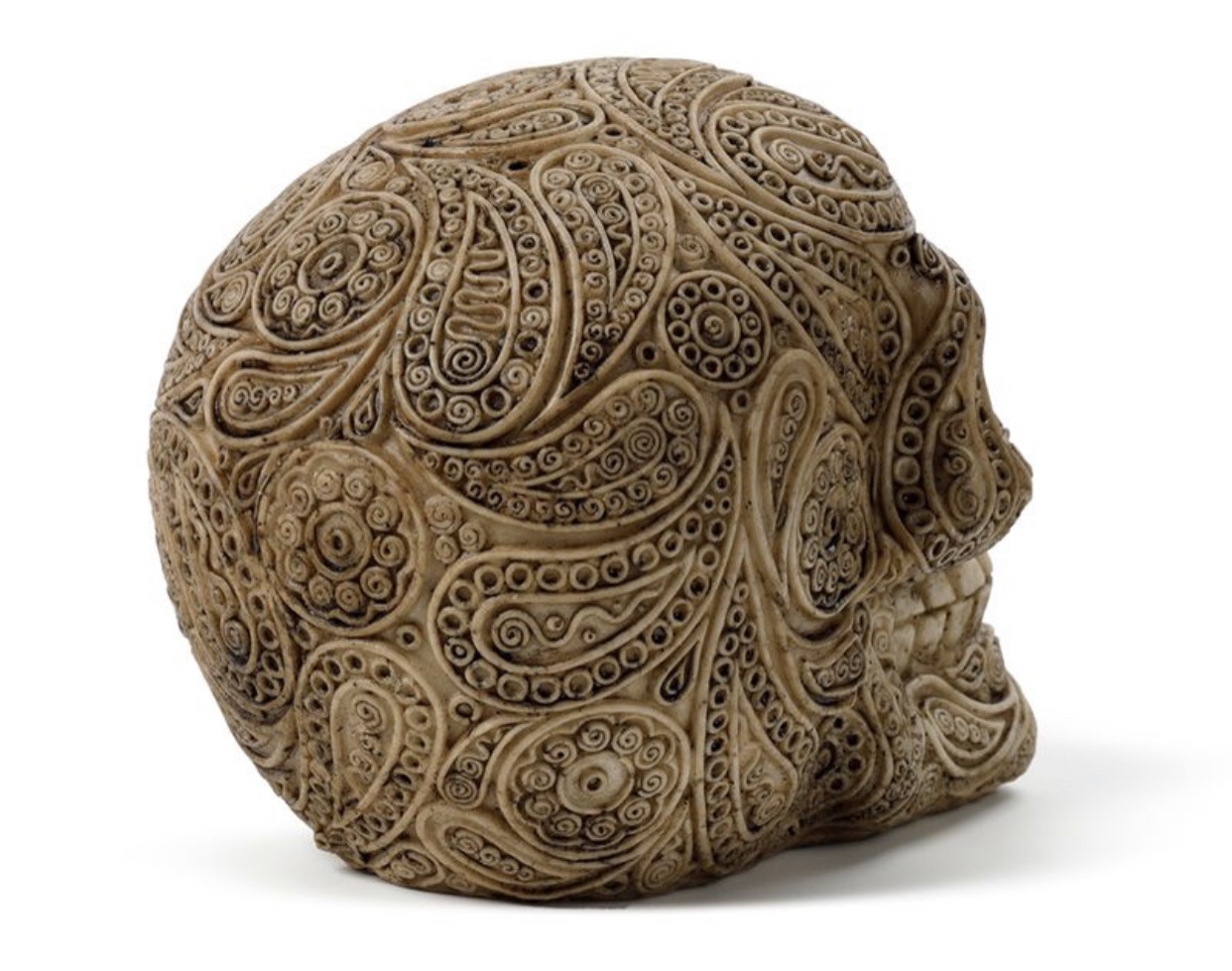 SK370 Intricate Damask Skull (Brown) (11.5cm) - Image 10