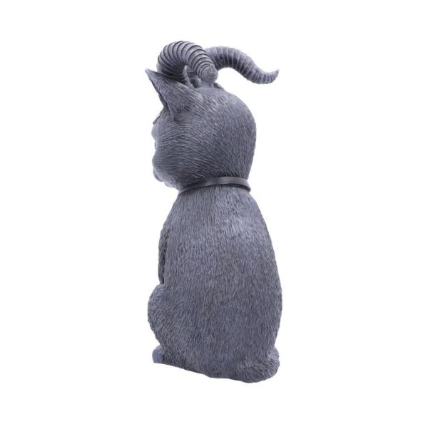 Nemesis Now©  "Pawzpuh" Cult Cuties Cat Satanic Horns Silver Occult Style (24cm) (Large) - Image 5