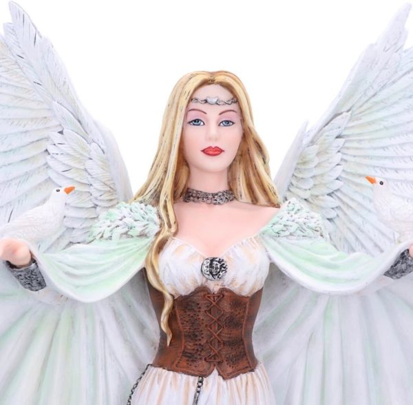 Nemesis Now© Leora Fairy & Doves Birds Fairy Figurine Statue Ornament (37.5cm) (White) - Image 4
