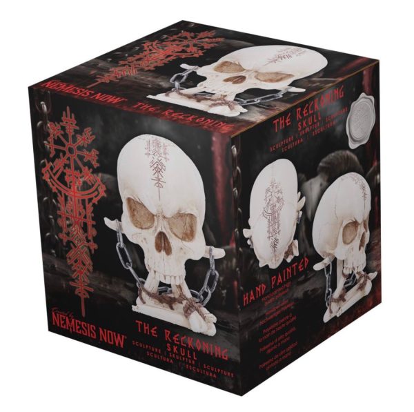 Nemesis Now©  The Reckoning Skull Head Ornament Statue (14.5cm) (Bone) - Image 9