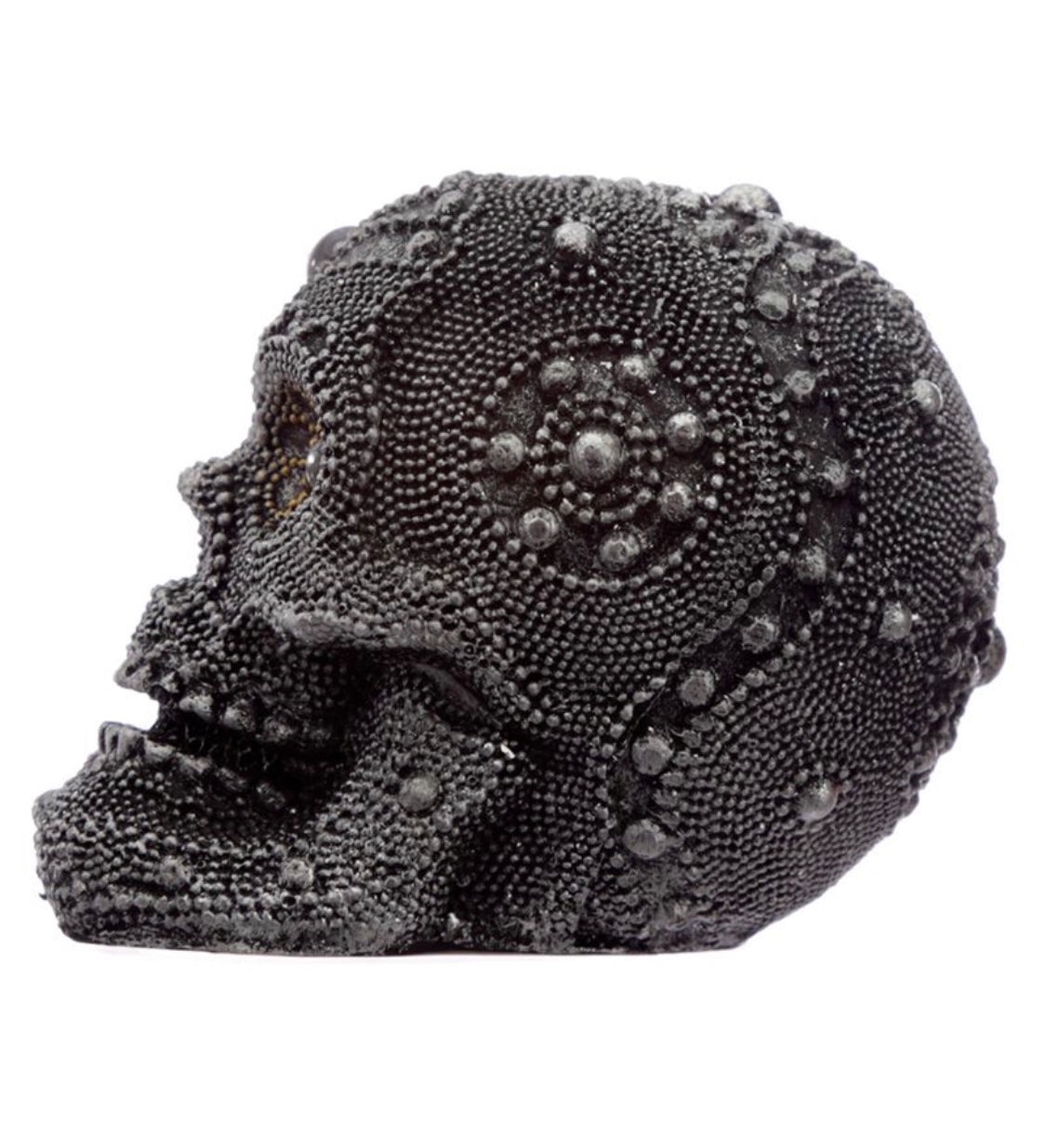 Skull Head Glitter Diamanté Beaded SK295 BATCH35 (Grey) (Small) (6cm) - Image 4