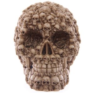 img_2969 SK144 Multi Skull Head Decoration Bone Skull Ornament SK265 (13cm) (Bone)