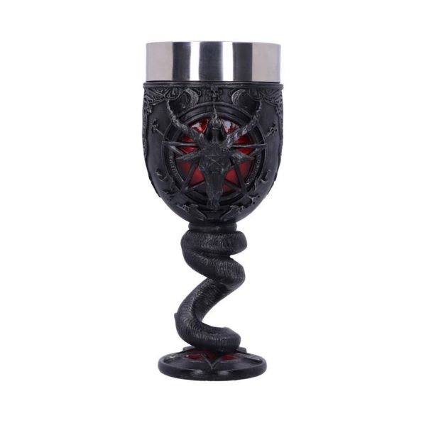 Nemesis Now© "Baphomet Goblet" Occult Pentagram Goat Cobra Snake Goblet (18cm) (Black/Red) - Image 10