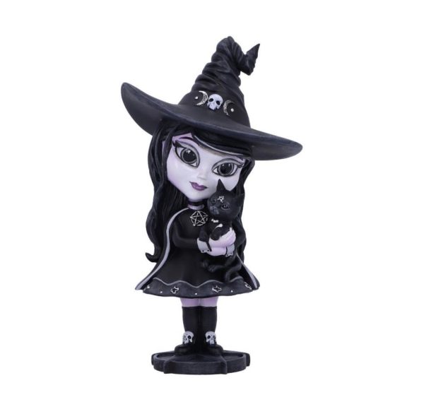 Nemesis Now© Cult Cuties© Hexara Witch Figurine Figurine (Hexara) (15cm) (Black/Grey) - Image 2