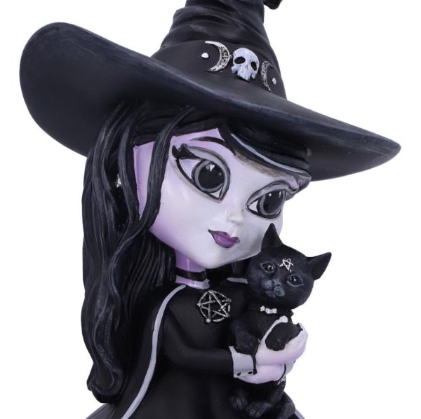 Nemesis Now© Cult Cuties© Hexara Witch Figurine Figurine (Hexara) (15cm) (Black/Grey) - Image 3