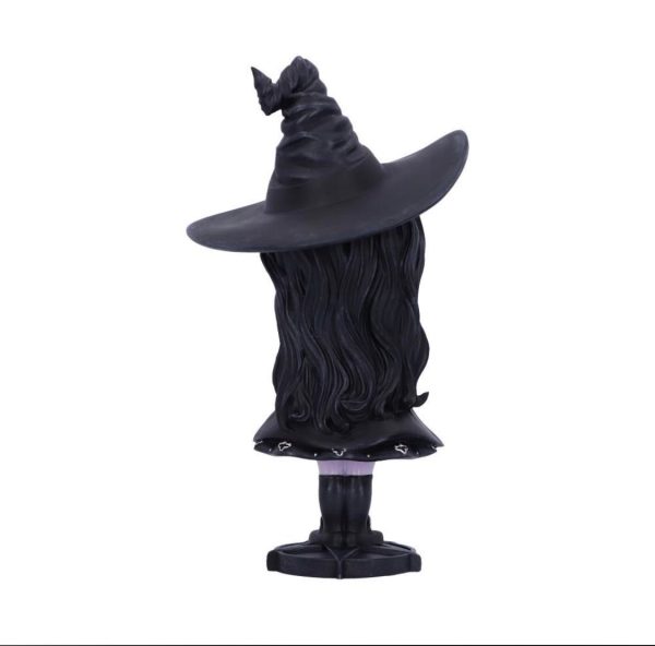 Nemesis Now© Cult Cuties© Hexara Witch Figurine Figurine (Hexara) (15cm) (Black/Grey) - Image 6