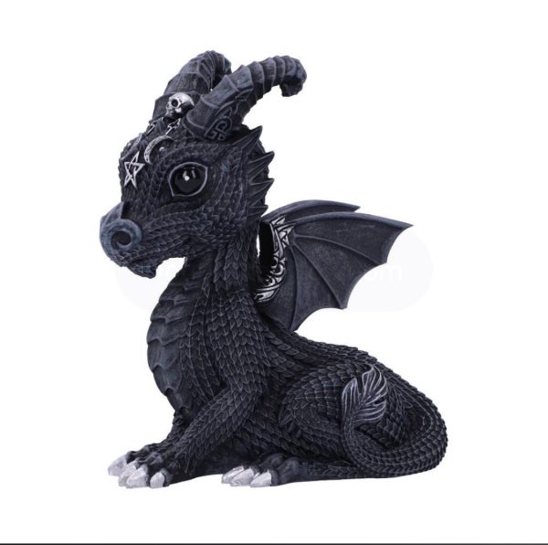 Nemesis Now© Cult Cuties©  Lucifly Occult Dragon Figurine (10.7cm) (Black/Grey) - Image 2