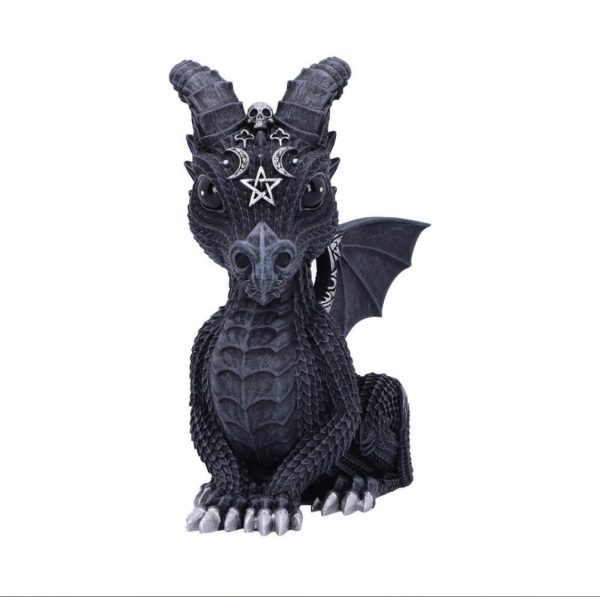 Nemesis Now© Cult Cuties©  Lucifly Occult Dragon Figurine (10.7cm) (Black/Grey) - Image 3