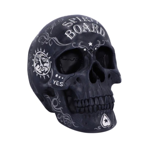 Nemesis Now© B5233S0 Spirit Board Ouija Skull Ornament (20cm) (Black/White) - Image 2