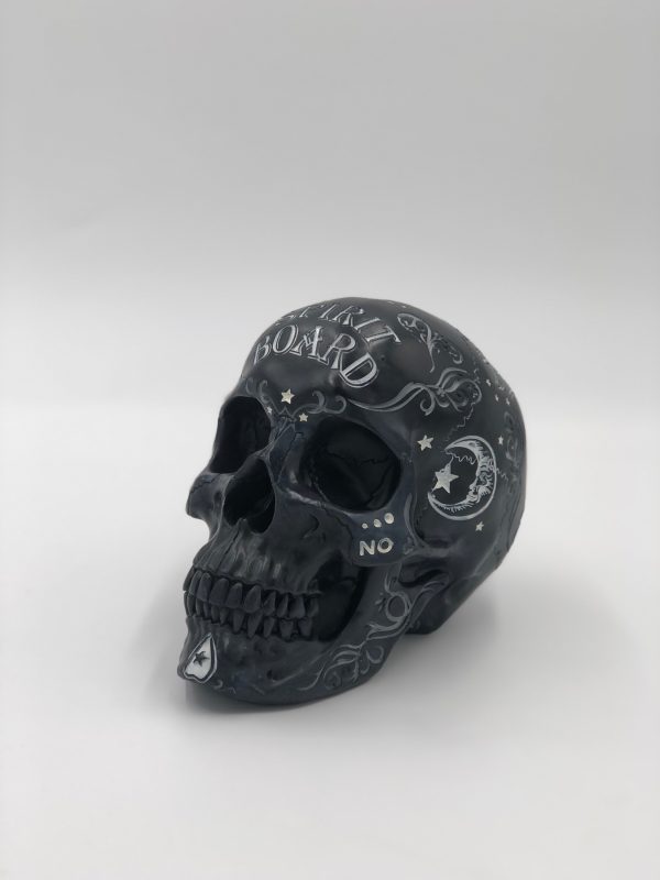 Nemesis Now© B5233S0 Spirit Board Ouija Skull Ornament (20cm) (Black/White) - Image 9