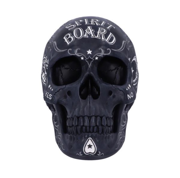 Nemesis Now© B5233S0 Spirit Board Ouija Skull Ornament (20cm) (Black/White) - Image 4
