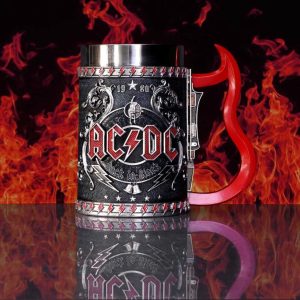 Nemesis Now© Official Tankard AC/DC©  “AC/DC Back In Black” Mug Tankard Ornament (16cm)
