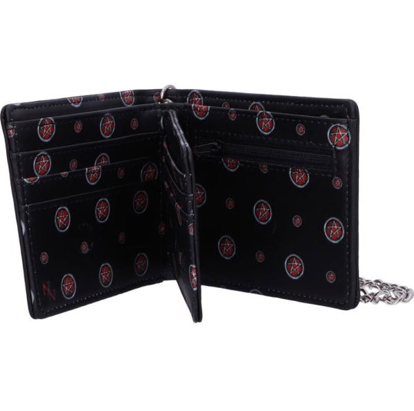 Nemesis Now© B4704P9 “Baphomet Wallet” Occult Pentagram Goat Cobra Snake Wallet with Chain (10cm) - Image 8