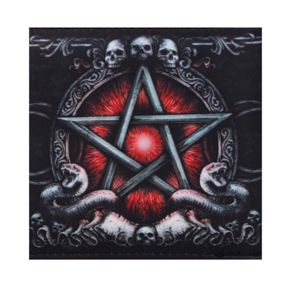 Nemesis Now© B4704P9 “Baphomet Wallet” Occult Pentagram Goat Cobra Snake Wallet with Chain (10cm) - Image 9