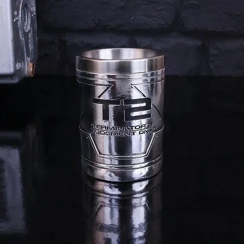 Nemesis Now© B4722P9 "Terminator 2 Shot Glass" Iconic T2 Logo (7cm) (37-44ml) - Image 2