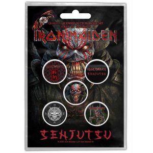 Iron Maiden© Button Badge Pack “Iron Maiden Senjutsu” Official Licensed Band Badges (25mm)