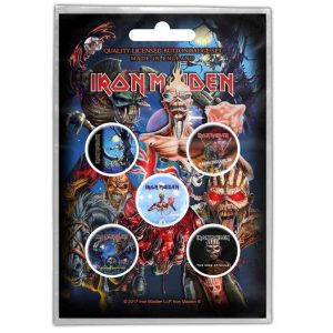 Iron Maiden© Button Badge Pack “Iron Maiden Later Albums” Official Licensed Band Badges (25mm)