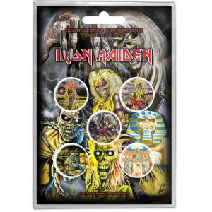 Iron Maiden© Button Badge Pack “Iron Maiden Early Album” Official Licensed Band Badges (25mm)