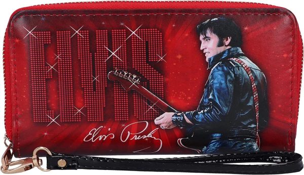 Nemesis Now© Elvis Presley© C5379S0 “Elvis 68- The King Of Rock N' Roll”Embossed Purse (19cm) - Image 2
