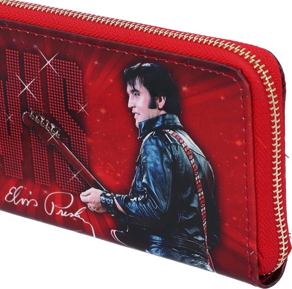 Nemesis Now© Elvis Presley© C5379S0 “Elvis 68- The King Of Rock N' Roll”Embossed Purse (19cm) - Image 4