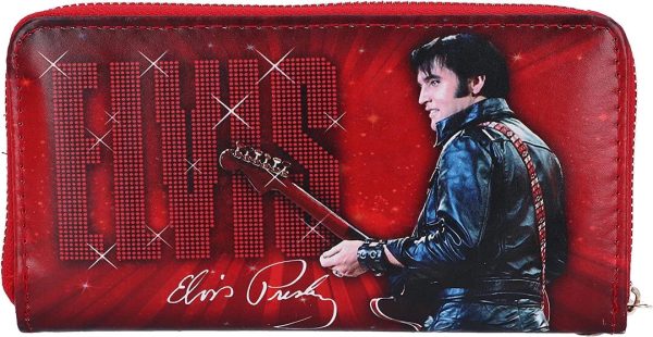 Nemesis Now© Elvis Presley© C5379S0 “Elvis 68- The King Of Rock N' Roll”Embossed Purse (19cm) - Image 3