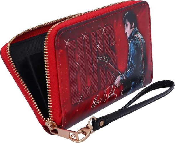 Nemesis Now© Elvis Presley© C5379S0 “Elvis 68- The King Of Rock N' Roll”Embossed Purse (19cm) - Image 7