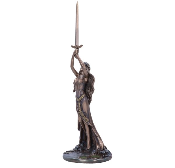 Nemesis Now©  Lady of the Lake and Excalibur Bronze Figurine (33cm) - Image 3