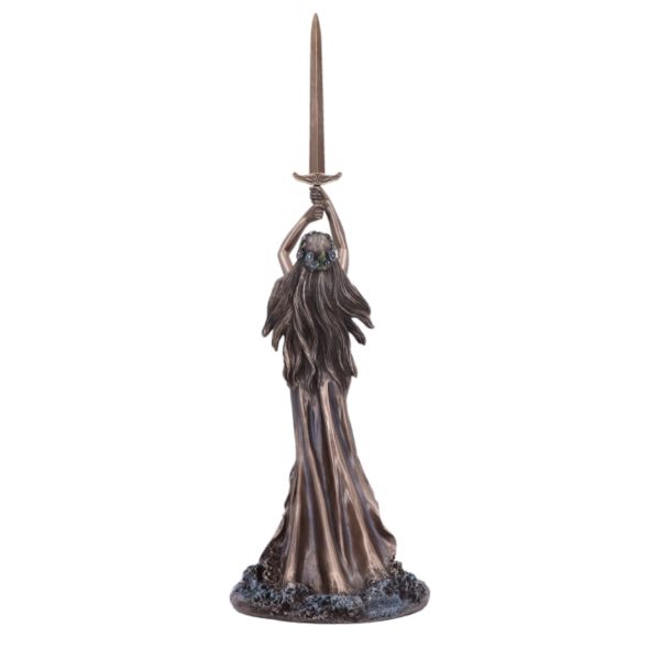 Nemesis Now©  Lady of the Lake and Excalibur Bronze Figurine (33cm) - Image 4