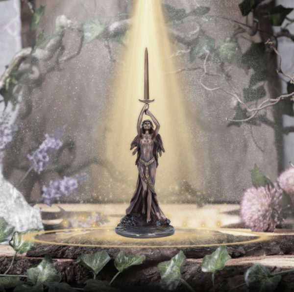 Nemesis Now©  Lady of the Lake and Excalibur Bronze Figurine (33cm)