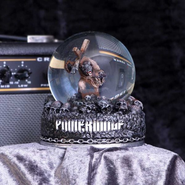 Nemesis Now© Powerwolf© “Metal Is Religion” Powerwolf Snow Globe (13cm) (Grey/Glass)