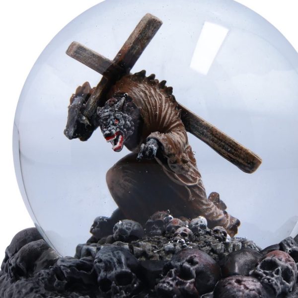 Nemesis Now© Powerwolf© “Metal Is Religion” Powerwolf Snow Globe (13cm) (Grey/Glass) - Image 7