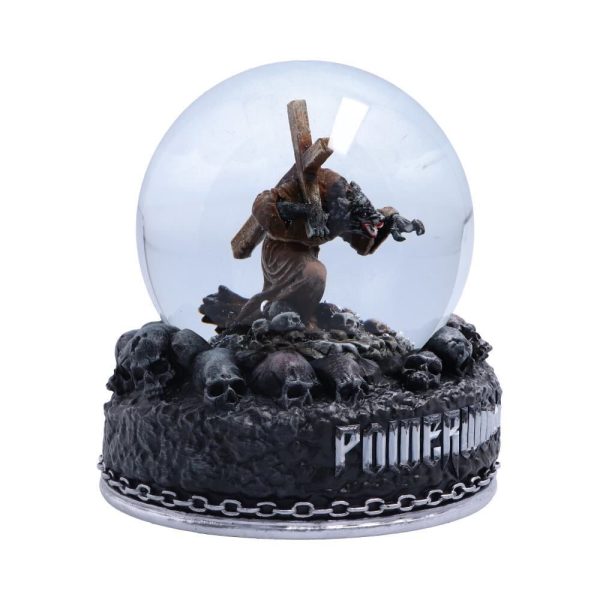 Nemesis Now© Powerwolf© “Metal Is Religion” Powerwolf Snow Globe (13cm) (Grey/Glass) - Image 4