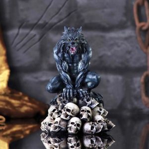Nemesis Now©  Moon Shadow Werewolf Figurine (15cm) (Dark Blue/Bone)