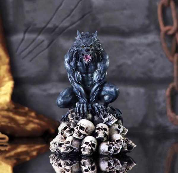 Nemesis Now©  Moon Shadow Werewolf Figurine (15cm) (Dark Blue/Bone)