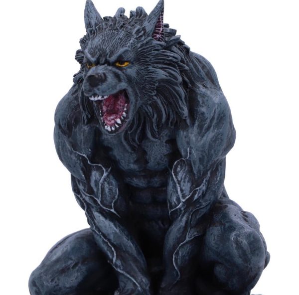 Nemesis Now©  Moon Shadow Werewolf Figurine (15cm) (Dark Blue/Bone) - Image 3