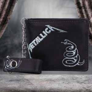 Nemesis Now© Metallica© B5160R0  “Metallica The Black Album” Wallet with Chain (11cm)
