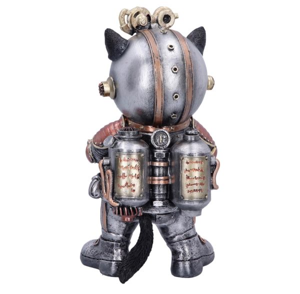 Nemesis Now© “Cat-tack” Space Steampunk Cat With Mini Space Gun Ornament (23cm) - Image 5