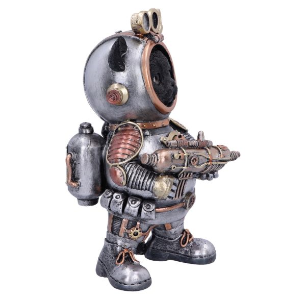 Nemesis Now© “Cat-tack” Space Steampunk Cat With Mini Space Gun Ornament (23cm) - Image 4