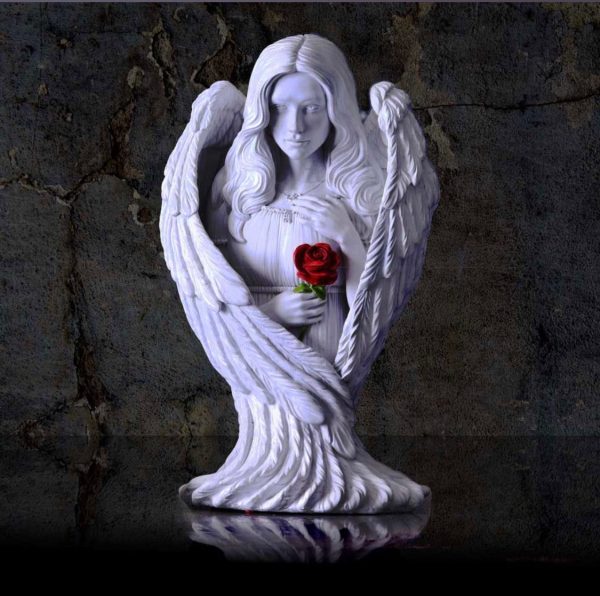 Nemesis Now© James Ryman©  “Angel Blessing” Angel Wings Lady Rose Bust Ornament (30cm)